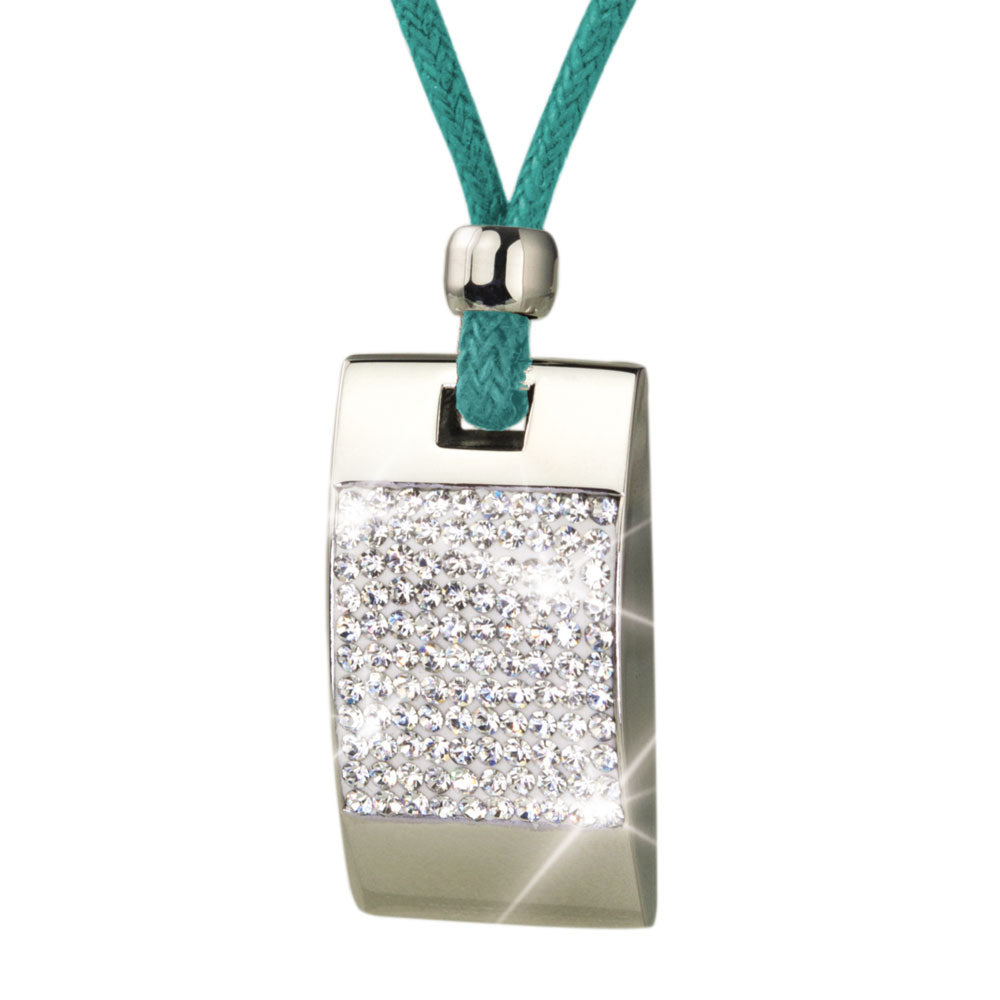 Daniel Steiger Crystal Tablet Turquoise Pendant