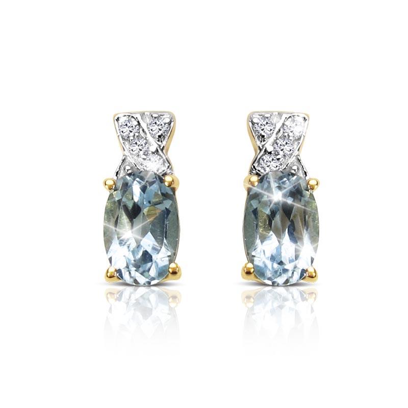 Daniel Steiger Majorelle Blue Topaz Earrings