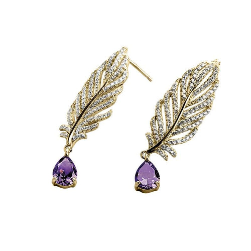 Daniel Steiger Orelia Amethyst Earrings