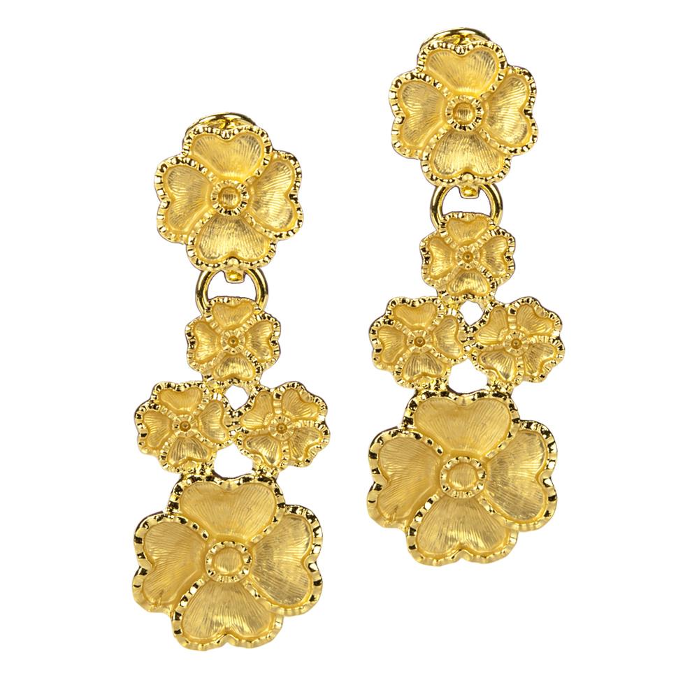 Daniel Steiger Golden Flower Cascade Earings