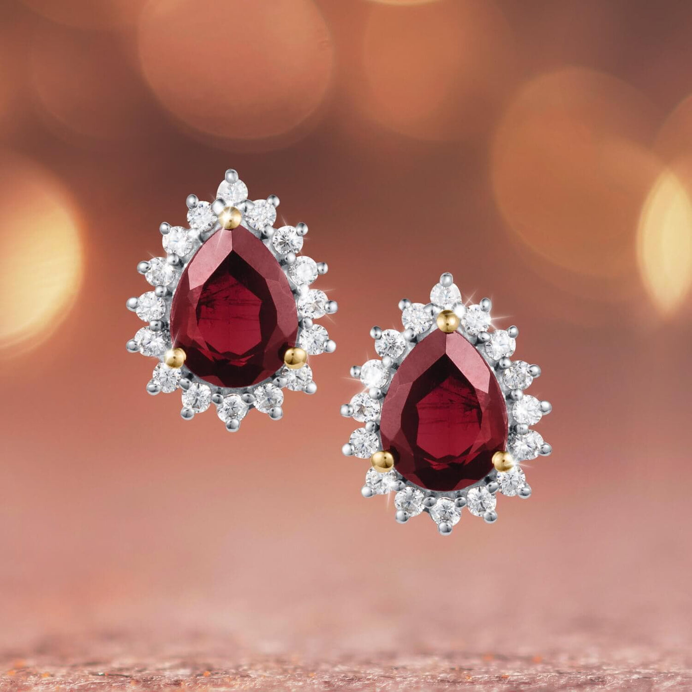 Daniel Steiger Garnet Fire Earrings