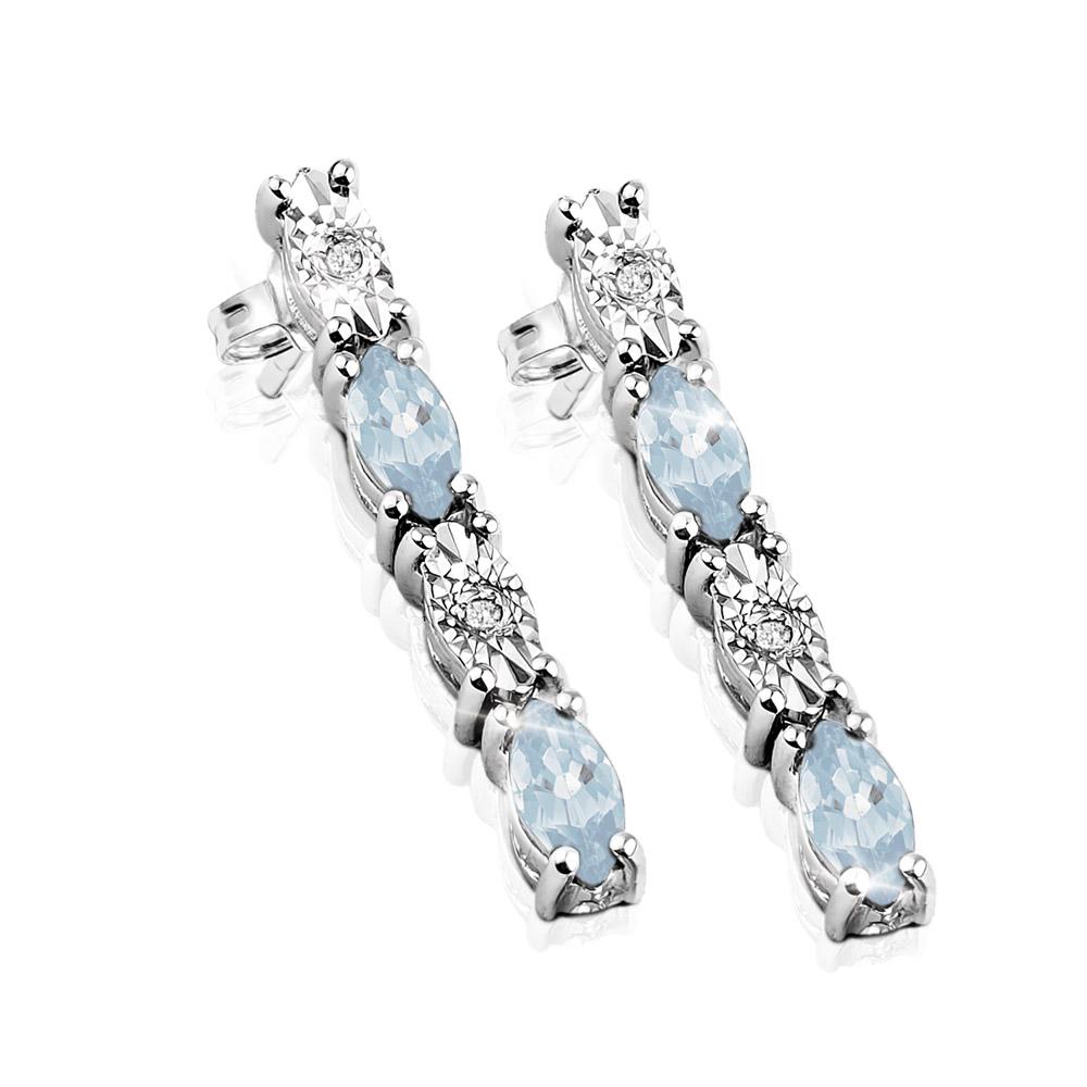 Daniel Steiger Navette Topaz Earrings