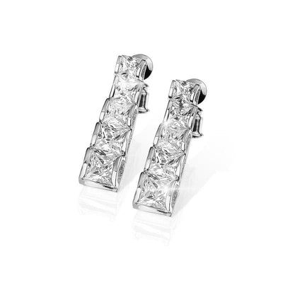 Daniel Steiger Starlet Rhodium Earrings