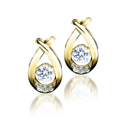 Daniel Steiger 'Dancing' Jewelry Gold Earrings