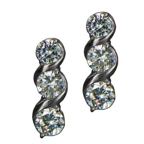 Daniel Steiger Solitaire Twist Earrings