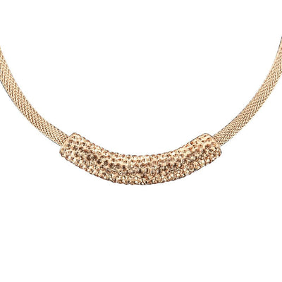 Daniel Steiger Crystal Contessa Rose Gold Necklace