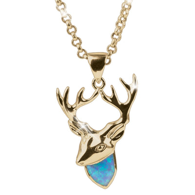 Daniel Steiger Opal Stag Pendant