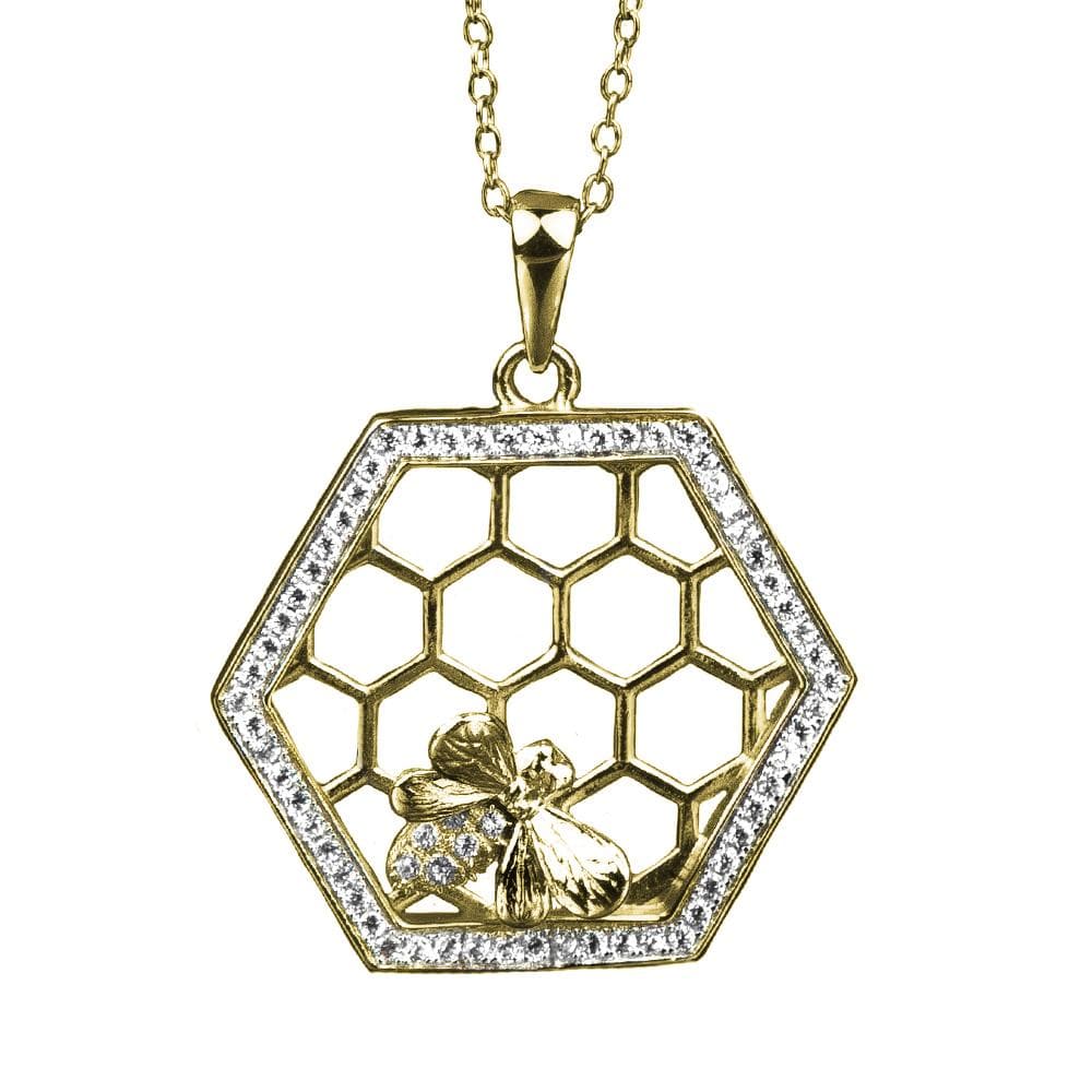 Daniel Steiger Bee Honeycomb Pendant