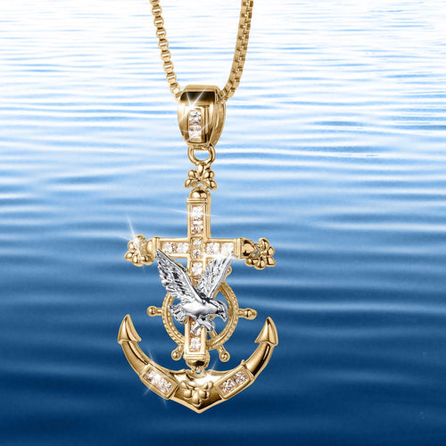 Daniel Steiger Anchor & Eagle Pendant