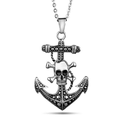 Daniel Steiger Anchors Aweigh Skull Pendant