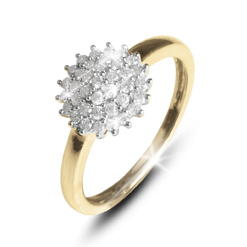 Daniel Steiger Classico Diamond Cluster Ring