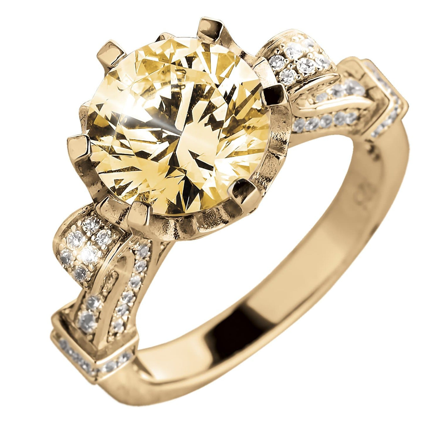Daniel Steiger Baroque Champagne Gold Ring