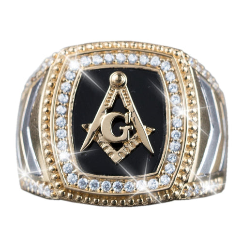 Daniel Steiger Onyx Masonic Ring