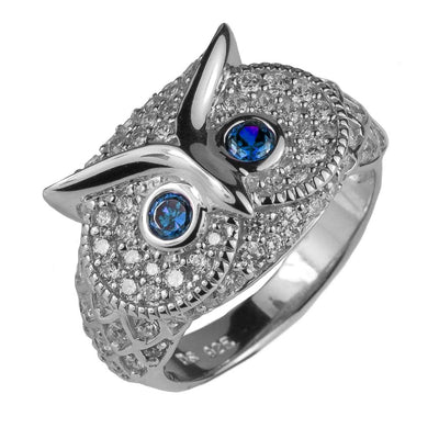 Daniel Steiger Owl Rhodium Ring