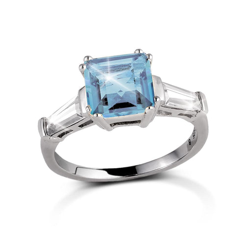 Daniel Steiger Decadence Gem Ring Blue Topaz