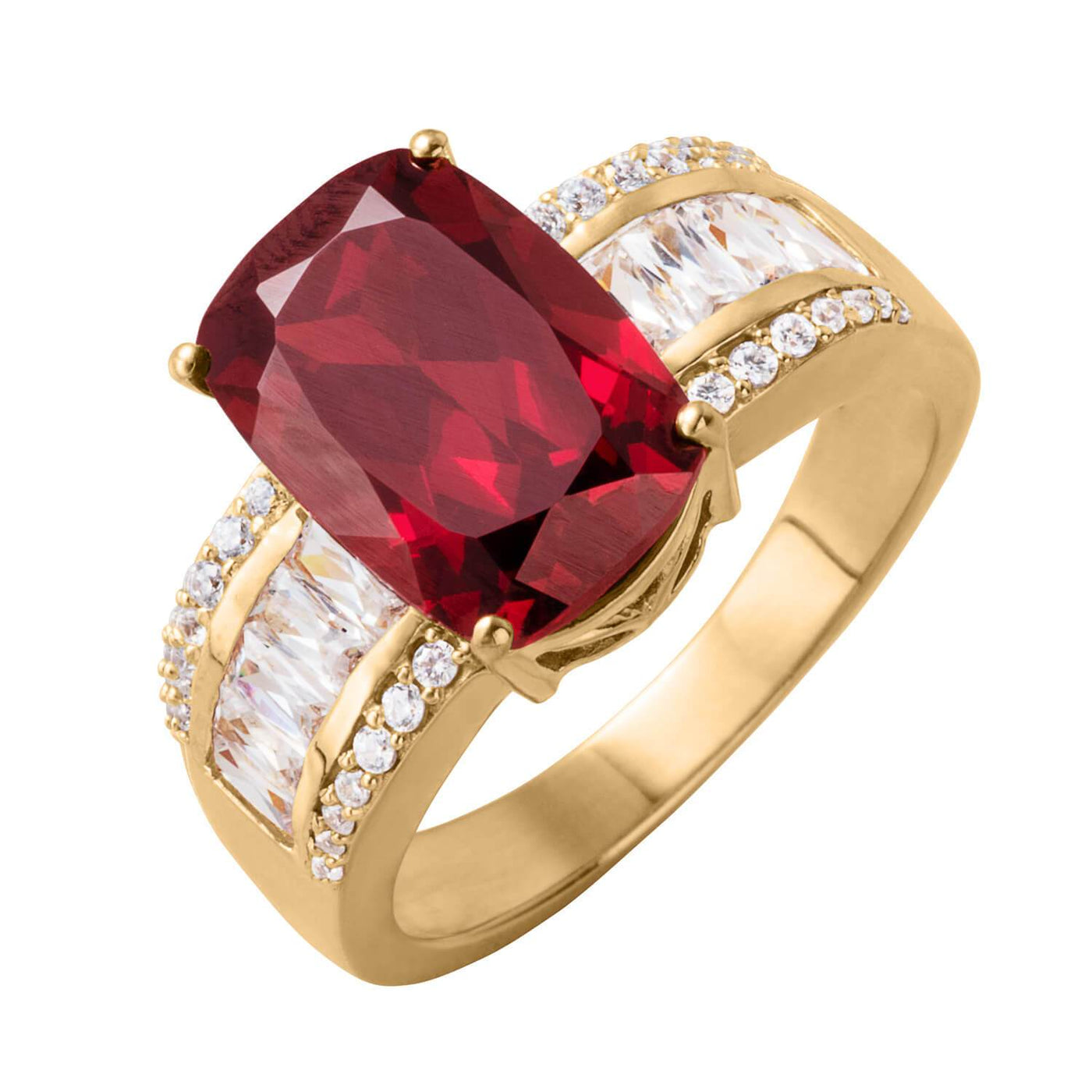 Daniel Steiger Shield Garnet Ring