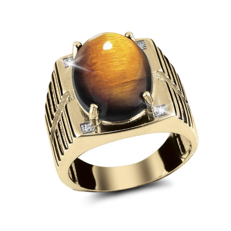 Daniel Steiger Tigers Eye Men's Ring