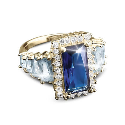 Daniel Steiger Santa Maria Sapphire Aquamarine Ring